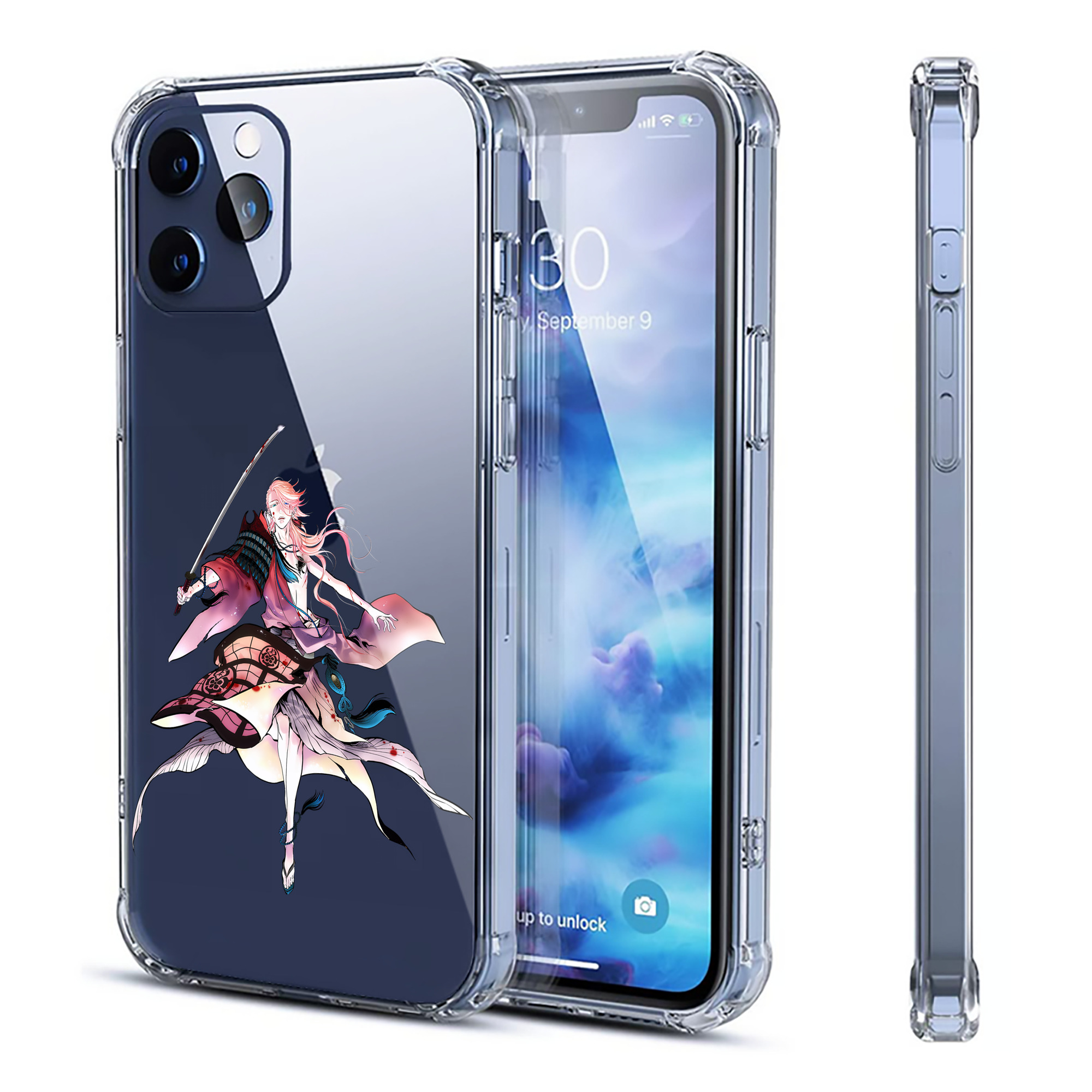 （画像用） 刀剣乱舞 Touken Ranbu 【iPhone 12シリーズ対応】透明スマホケース（クリアソフトケース）